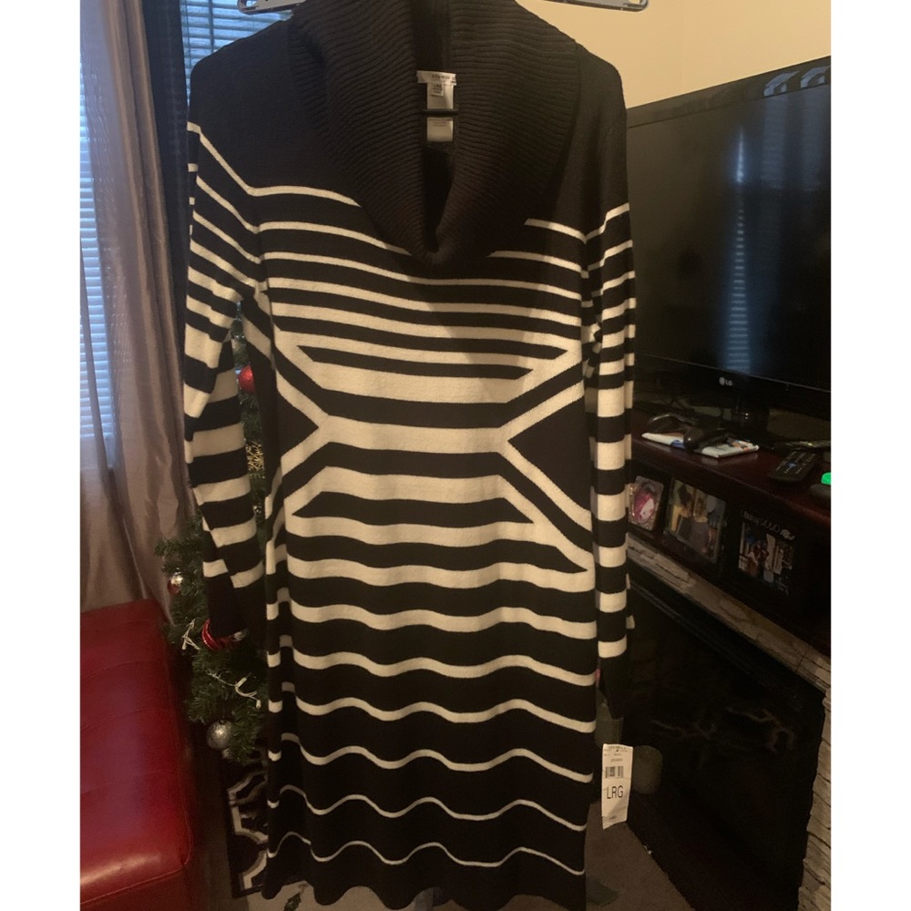 Black and white dress